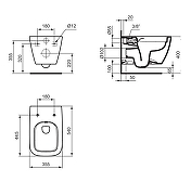 Унитаз подвесной Ideal Standard I.Life B T534701 цвет Белый без сиденья-1