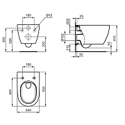 Унитаз подвесной Ideal Standard I.Life O T568001 цвет Белый без сиденья-4