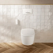 Умный унитаз подвесной Villeroy&Boch Supreo V16EN2R1 цвет Альпийский белый с сиденьем Микролифт-2