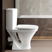 Унитаз-компакт Sanita Эпос WC.CC/Epos/2-P/WHT.G/S1 цвет Белый с бачком и сиденьем-1