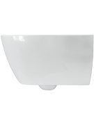 Унитаз подвесной Sanita Luxe Bellise WC.WH/Bellise/SlimDM.Rim/WHT.G цвет Белый с сиденьем Микролифт-1