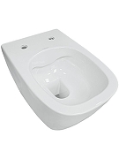 Унитаз подвесной Sanita Luxe Bellise WC.WH/Bellise/SlimDM.Rim/WHT.G цвет Белый с сиденьем Микролифт-2
