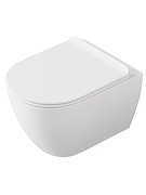 Унитаз подвесной Sanita Luxe Surf WC.WH/Surf/SlimDM.Rim/WHT.G/S1 цвет Белый с сиденьем Микролифт