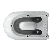 Унитаз подвесной Sanita Luxe Surf WC.WH/Surf/SlimDM.Rim/WHT.G/S1 цвет Белый с сиденьем Микролифт-2