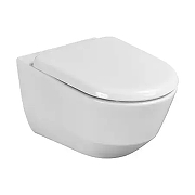 Унитаз с инсталляцией Roca ZRU9307716 цвет Белый с сиденьем Микролифт и клавишей смыва цвет Белый-1