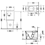 Унитаз-компакт Duravit White Tulip 2197092000 цвет Белый без бачка и сиденья-8