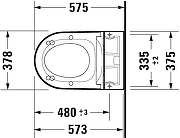 Унитаз подвесной Duravit ME by Starck 2510092096 цвет Белый без сиденья-4