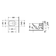 Унитаз подвесной Duravit DuraStyle 2542090000 цвет Белый без сиденья-5