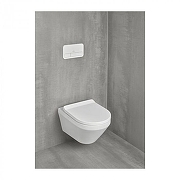 Унитаз с инсталляцией Villeroy&Boch Architectura 4616D301 цвет Белый с сиденьем Микролифт и клавишей смыва цвет Белый-1
