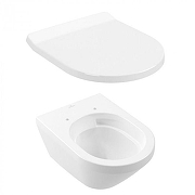 Унитаз с инсталляцией Villeroy&Boch Architectura 4616D301 цвет Белый с сиденьем Микролифт и клавишей смыва цвет Белый-2
