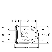 Унитаз подвесной Geberit iCon TurboFlush 503.048.00.1 цвет Белый с сиденьем Микролифт-9