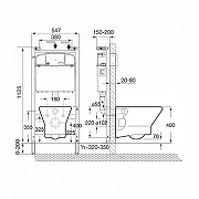 Унитаз с инсталляцией Roca Leon ZRU9307623 цвет Белый с сиденьем Микролифт-7
