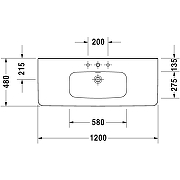 Мебельная раковина Duravit DuraStyle 120 2320120000 цвет Белый-1