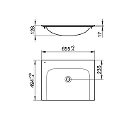 Мебельная раковина Keuco Plan 65 32950316500 цвет Белый-2