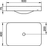 Мебельная раковина Keuco Edition 400 60 31570317500 цвет Белый-4