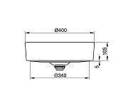 Раковина накладная Keuco Stageline 40 32880310400 цвет Белый-5