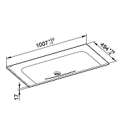 Мебельная раковина Keuco Plan 100 32970311000 цвет Белый-2