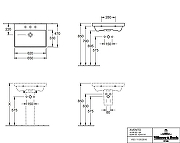 Раковина подвесная Villeroy&Boch Avento 65 41586501 цвет Белый-4