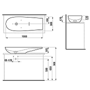 Раковина накладная Laufen Alessi One 100 8.1897.4.188.112.1 цвет Кофейный-1