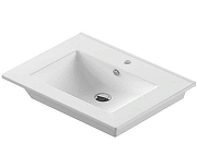 Мебельная раковина Sanita Luxe Quadro 90 WB.FN/Quadro/90-C/WHT.G/S1 цвет Белый