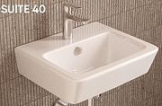 Раковина подвесная Sanita Luxe Suite 40 WB.FN/Suit/40-C/WHT.G/S1 цвет Белый