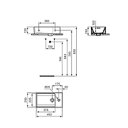 Мини-раковина Ideal Standard Extra 45 T373401 цвет Белый-5