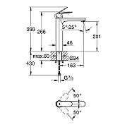 Смеситель для раковины Grohe Eurosmart Cosmopolitan 23921000 цвет Хром-3