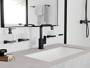 Смеситель для раковины Hansgrohe Metropol 32511340 цвет Шлифованный черный хром-1