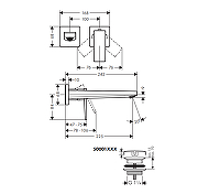 Смеситель для раковины Hansgrohe Metropol 32526700S цвет Белый матовый-3