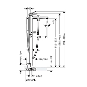 Смеситель для ванны Hansgrohe Metropol 32532700S цвет Белый матовый-3