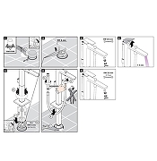 Смеситель для ванны Hansgrohe Metropol 32532700S цвет Белый матовый-7