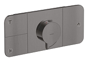 Смеситель для душа Axor One 45713340 с термостатом цвет Шлифованный черный хром