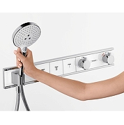 Смеситель для душа Hansgrohe RainSelect 15357000S с термостатом цвет Хром-3