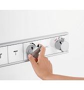 Смеситель для душа Hansgrohe RainSelect 15357000S с термостатом цвет Хром-5