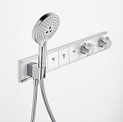 Смеситель для душа Hansgrohe RainSelect 15357000S с термостатом цвет Хром-11