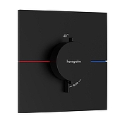 Смеситель для душа Hansgrohe ShowerSelect Comfort E 15574670 с термостатом цвет Черный матовый