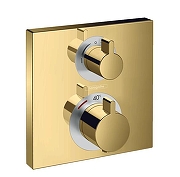 Смеситель для душа Hansgrohe Ecostat Square 15714990S с термостатом цвет Золото полированное-1