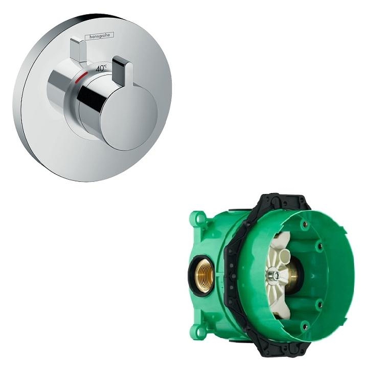 Смеситель для душа Hansgrohe ShowerSelect S High flow 15741000S с термостатом 