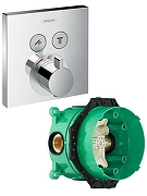 Смеситель для душа Hansgrohe ShowerSelect 15763000S с термостатом цвет Хром