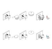 Смеситель для душа Hansgrohe ShowerSelect 15765000S с термостатом цвет Хром-6
