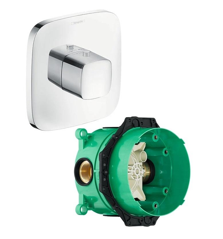 Смеситель для душа Hansgrohe PuraVida Highflow 15772000S с термостатом 