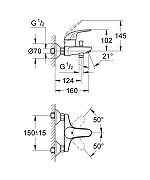 Смеситель для ванны Grohe Swift 23270000 цвет Хром-2