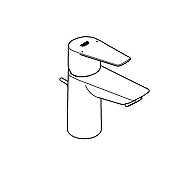 Смеситель для раковины Grohe Start Edge 24196001 цвет Хром-3