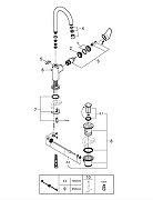Смеситель для раковины Grohe Start Edge 24201001 цвет Хром-2