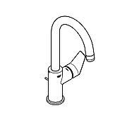 Смеситель для раковины Grohe Start Edge 24201001 цвет Хром-3