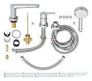 Смеситель на борт ванны Grohe BauEdge 2511700A цвет Хром-2
