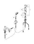 Смеситель на борт ванны Grohe BauEdge 2511700A цвет Хром-5