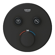 Смеситель для душа Grohe Grohtherm SmartControl 29507KF0 с термостатом цвет Черный матовый-2