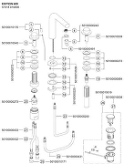 Смеситель для раковины Keuco Edition 400 51515010100 цвет Хром-4