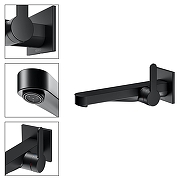 Смеситель для раковины Keuco IXMO Flat 59516371302 цвет Черный матовый-1